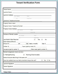 Application To Rent Screening Fee 6 18 Fillable Form