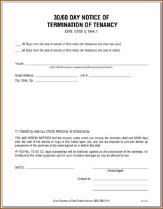 Arizona Notice Of Eviction Form