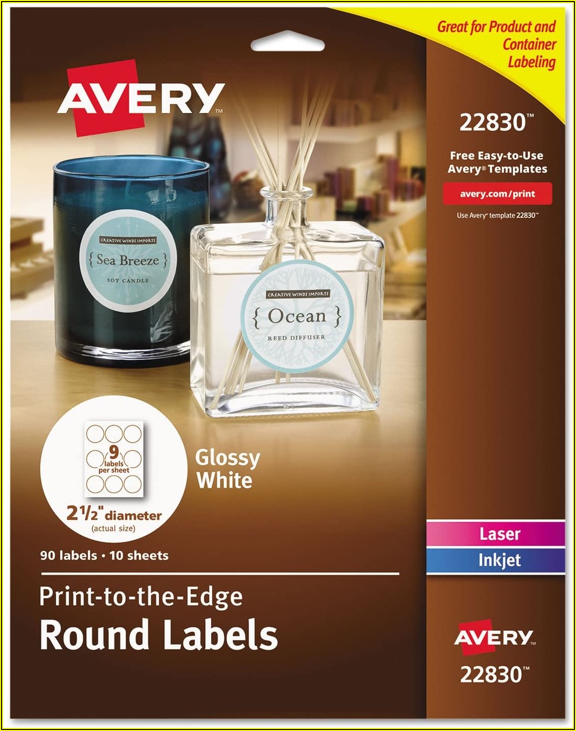Avery 2 12 Round Label Template