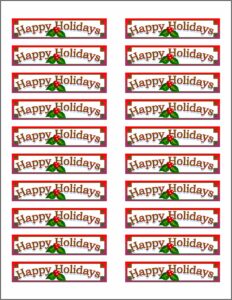 Avery Laser Labels Template 5160