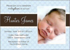 Baby Dedication Invitation Template