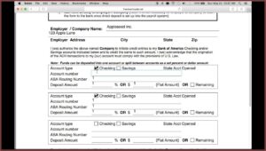 Bank Of America Ach Debit Authorization Form