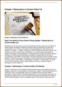 Bankruptcy Forms Chapter 7 California
