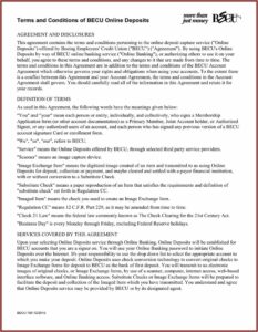 Becu Ach Debit Authorization Form