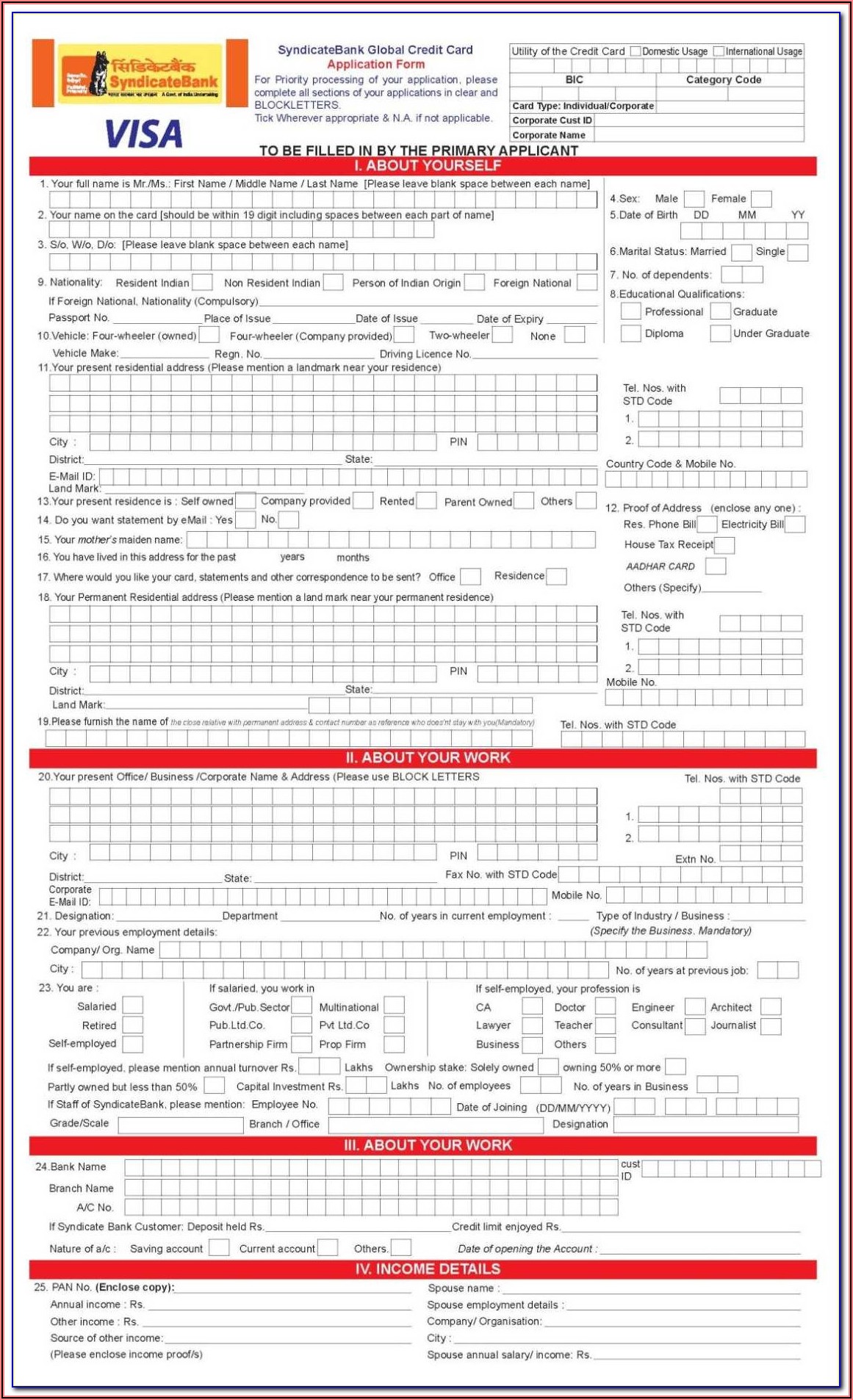 Birth Registration Form In Union Council Kpk