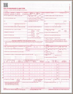 Blank 1500 Claim Form
