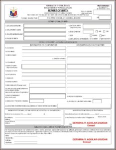 Blank Australian Passport Renewal Form