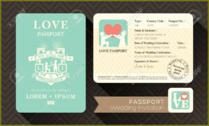 Blank Passport Invitation Template Free