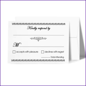 Blank Rsvp Cards And Envelopes