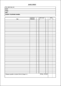 Blank Work Order Forms Free