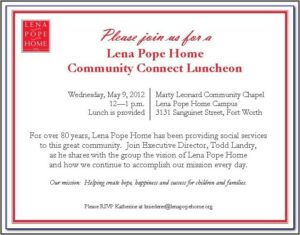 Business Lunch Invitation Sample