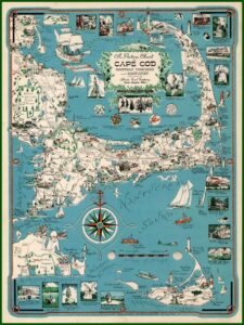 Cape Cod Map Poster