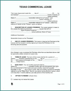Car Lease Agreement Form Free Download