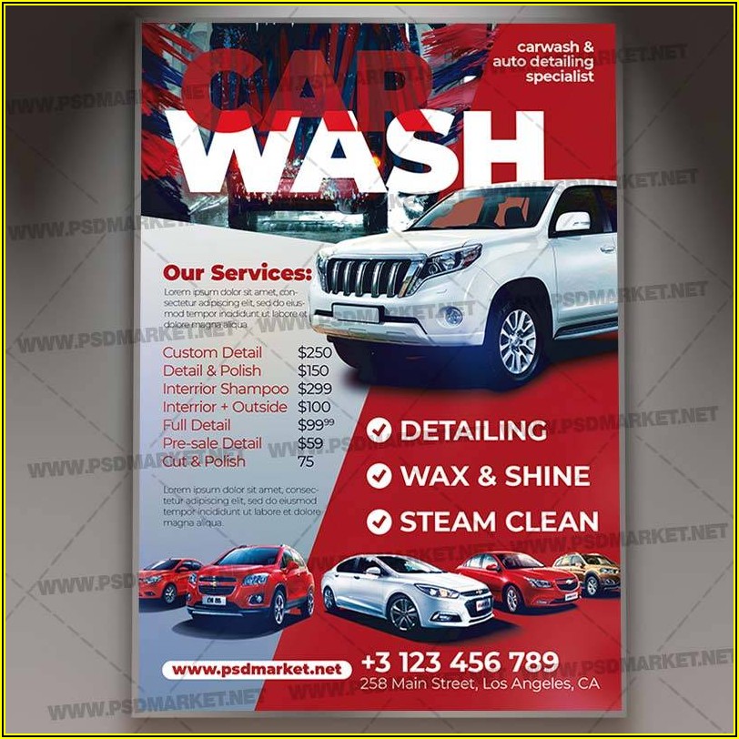 Car Wash Website Template Free