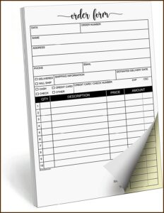Carbonless Copy Paper Forms Definition