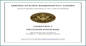 Chapter 7 Bankruptcy Forms