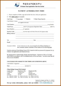 Chinese Visa Documents Required Uk