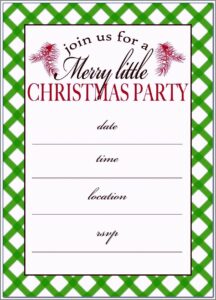 Christmas Lunch Invitation Templates Free Download