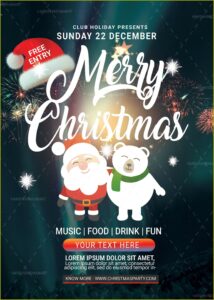 Christmas Pajama Party Invitation Template Free