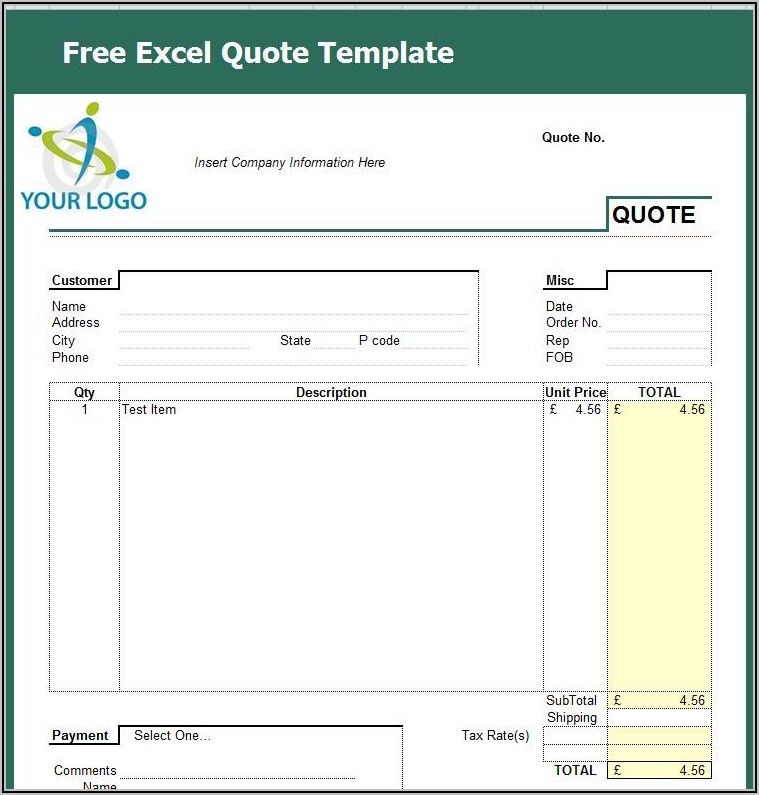 Cleaning Service Invoice Template Excel