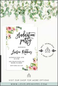 College Grad Announcement Template