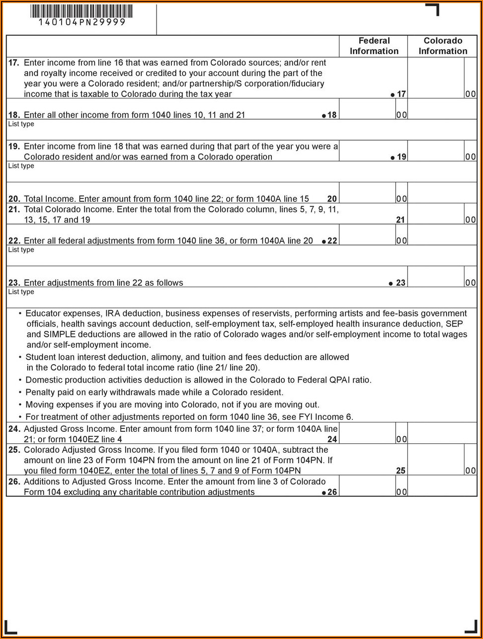 Colorado Form 1099 Filing Requirements