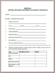 Commercial General Liability Coverage Form