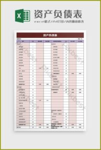 Company Balance Sheet Template .xls