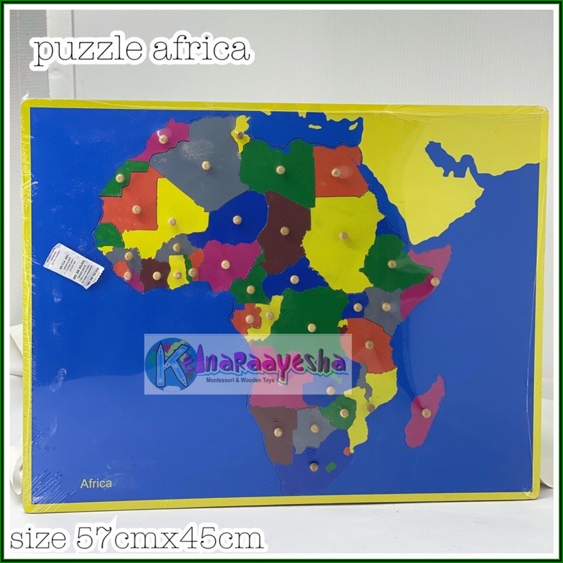 Continent Puzzle Map Montessori