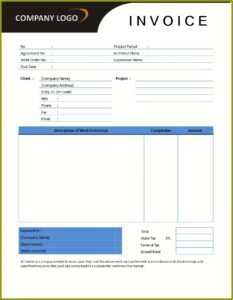 Contractor Invoice Template Word