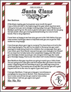 Customizable Free Printable Letter From Santa Template Word