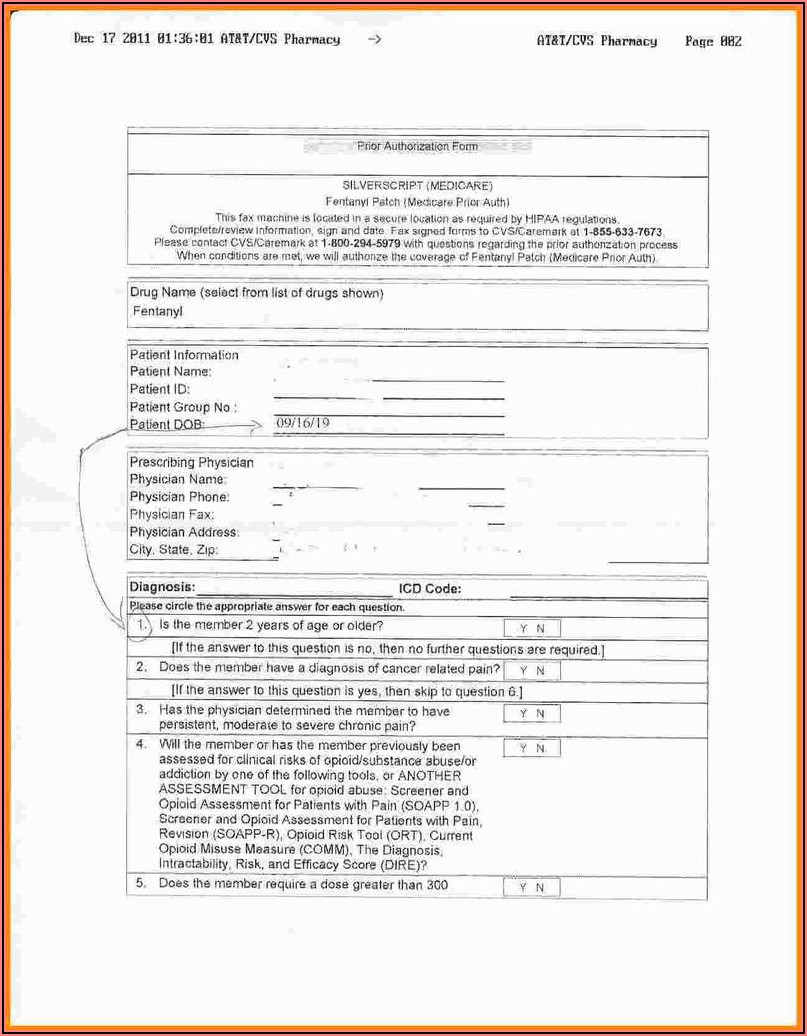 Cvs Caremark Medicare Part D Tier Exception Form