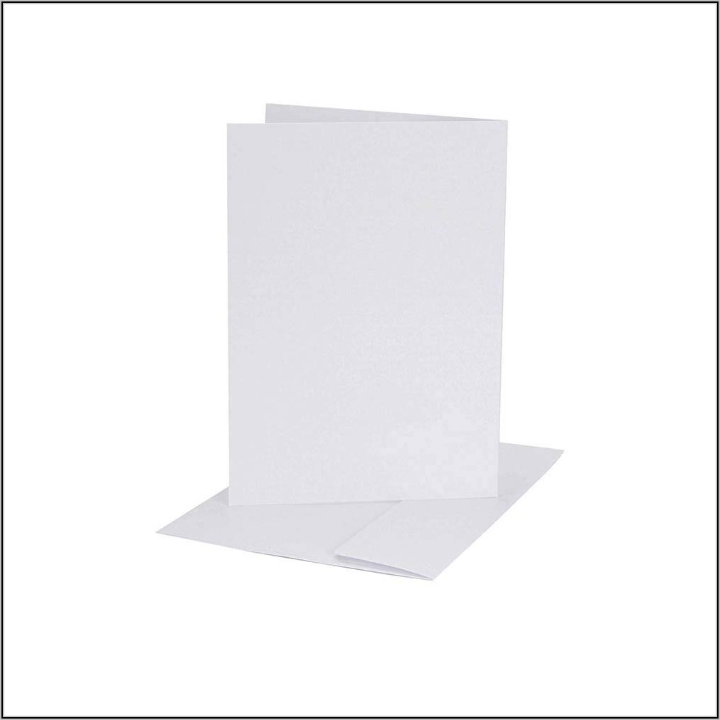 Darice White Coordination A2 Size Cards And Envelopes (set Of 50)