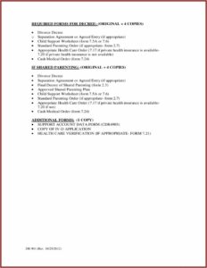 Decree Of Divorce Form Ohio