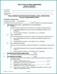 Divorce Forms Kentucky
