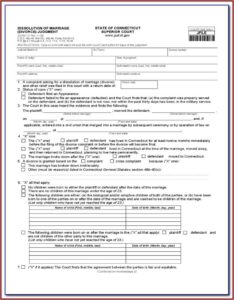 Divorce In Ct Forms