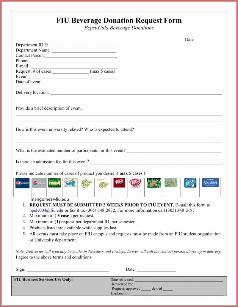 Donation Forms Templates Free