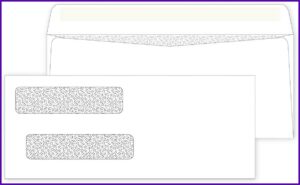 Double Window Business Check Envelopes