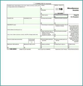 Download Irs Form 1099 Misc 2018