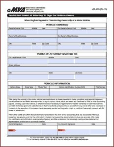 Durable Financial Power Of Attorney Form Maryland
