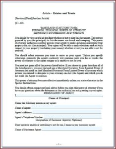 Durable Power Of Attorney New York Statutory Short Form 2017