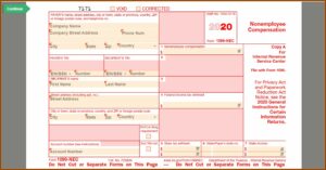 Editable 1099 Nec Form