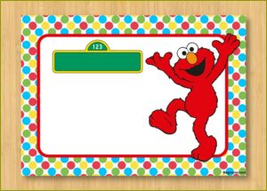 Elmo Invitation Template Free
