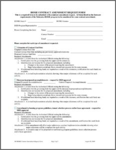 Employee Contract Amendment Template