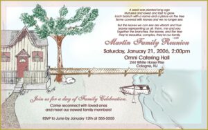 Family Reunion Invitations Templates