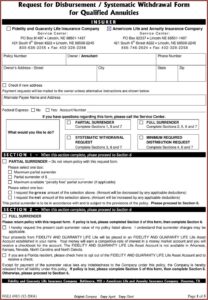 Fidelity Ira Distribution Forms