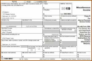 Fill In Form 1099 Misc 2019