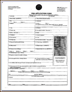 Fillable Pdf China Visa Application Form