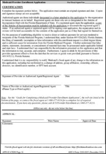 Florida Medicaid Enrollment Forms