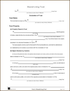 Florida Revocable Trust Amendment Form